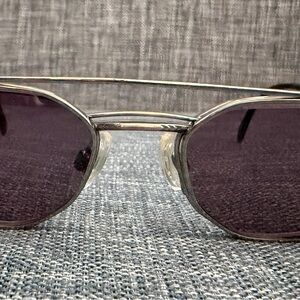 Vintage Jaguar men’s eyeglasses with removable clip-on sun lenses